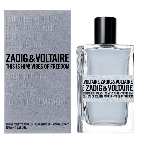 Zadig & Voltaire This Is Him Vibes Of Freedom Eau de toilette 100ML זדיג וולטר דיז איז הים ויבס אוף פריידום אדט 100 מ"ל בושם לגבר