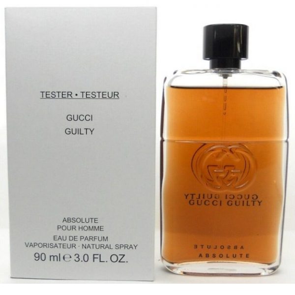 Gucci GUILTY ABSOLUTE pour Homme EDP 90 ML Tester  טסטר גוצ'י גילטי אבסולו אדפ לגבר 90 מ"ל