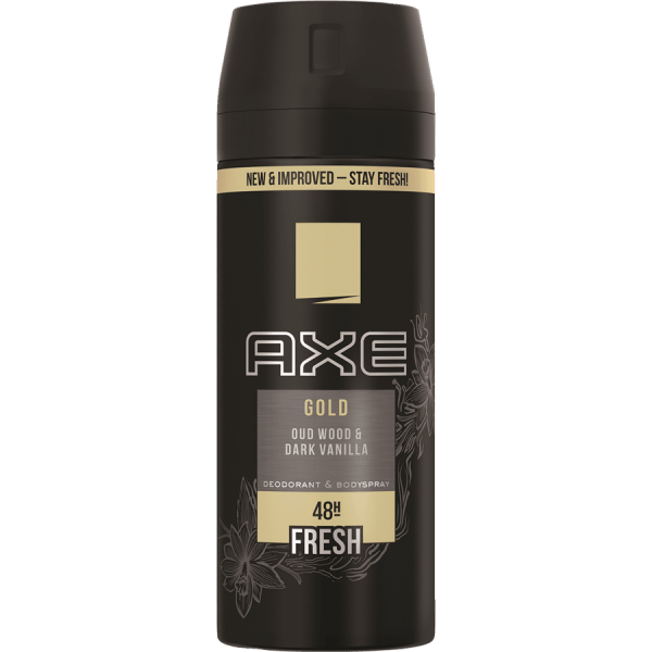 AXE Gold 150 ml Deo Spray אקס דאו חדש ספריי גולד *חדש*