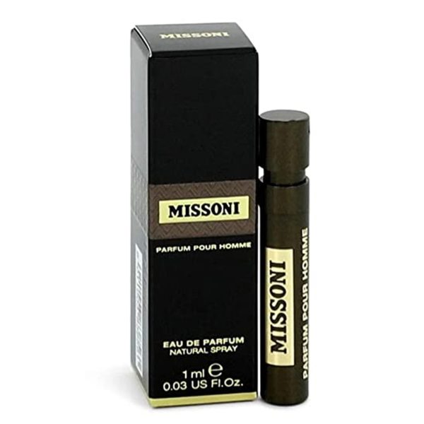 Missoni Parfum Pour Homme EDP 1ml Vial מיסוני פרפיום מדוגמית אדפ 1 מ"ל לגבר