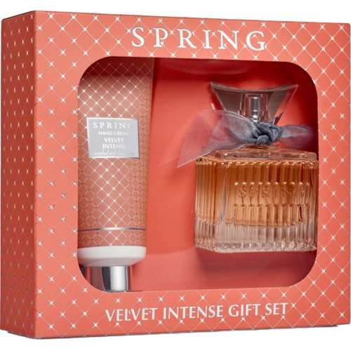 Spring Set Velvet intense EDP 75 ml & Hand Cream 100 ml מארז בושם ספרינג ולווט אינטנס לאישה אדפ 75 מ"ל + קרם ידיים