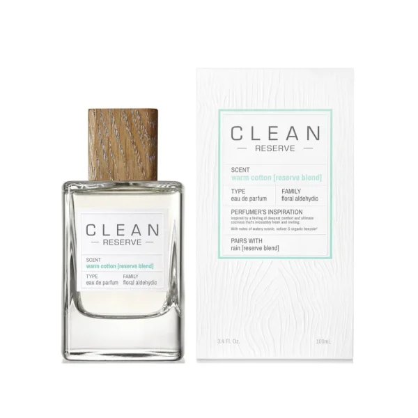 Clean Reserve Warm Cotton Reserve Blend Unisex EDP 100 ml קלין רסרבה וורם קוטון אדפ 100 מ"ל  בושם יוניסקס
