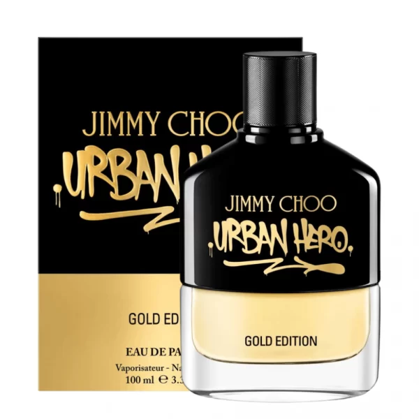 Jimmy Choo Urban Hero Gold Edition Eau de Parfum Spray 100 ml ג'ימי צ'ו אורבן הירו גולד אדישן א.ד.פ 100 מ"ל