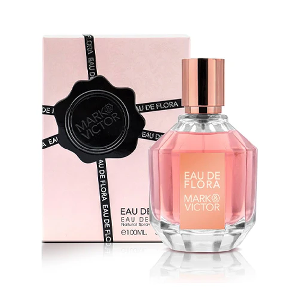 Fragrance World Mark Victor Eau De Flora Women Eau De Parfum Spray 100 ml פרגרנס וורלד מארק אנד ויקטור או דה פלורה אדפ יוניסקס 100 מ"ל