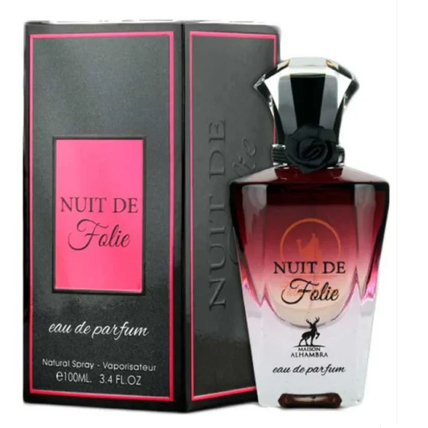 Maison Alhambra Nuit De Folie EDP 100 ml בושם לאישה מייסון אלהמברה  אדפ לאישה 100 מ"ל