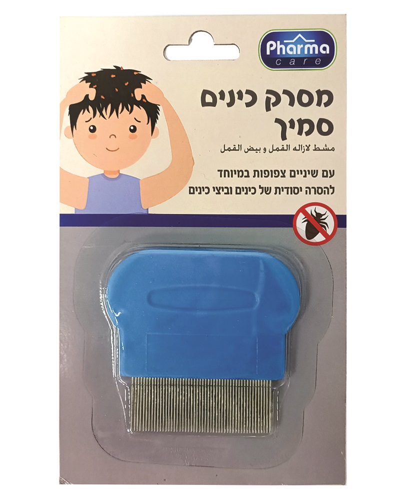 פארמה קאר מסרק כינים מתכת קצר