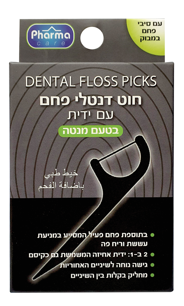 פארמה קאר חוט דנטלי ידית פחם 30יח