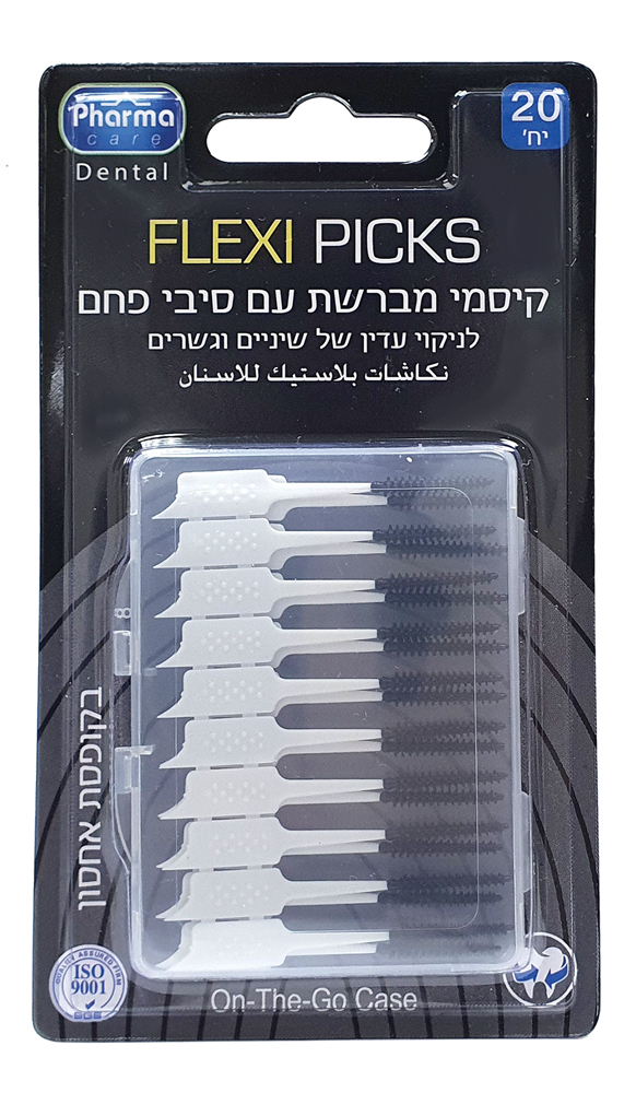 פארמה קר קיסמי שיניים גמישים על מב פחם פעיל 20יח