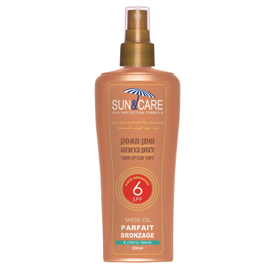 סאן&קאר שמן מאסק 200 SPF6מ"ל