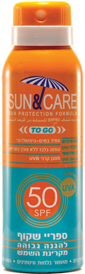 סאן&קאר ספריי שקוף UVA Bמבוגרים 100 SPF50מ"ל