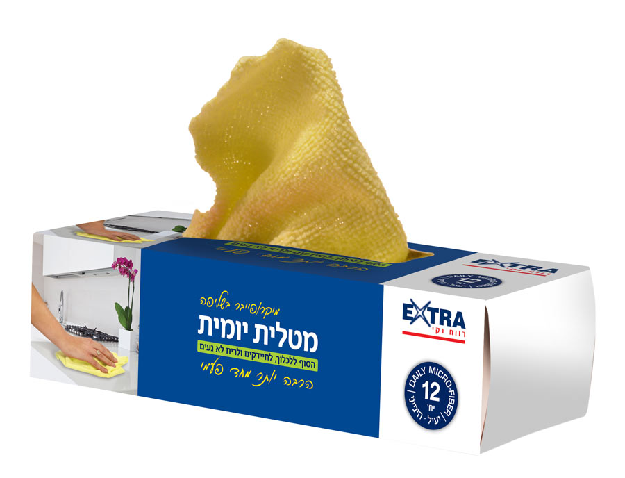 אקסטרא מטלית מיקרופייבר יומית 12יח