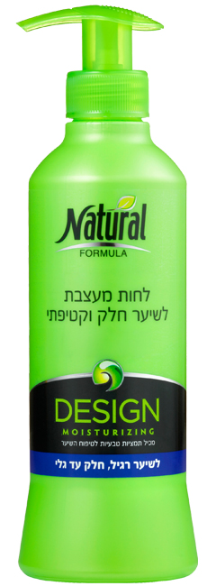 נטורל פורמולה ק.לחות כחול גו סמוט לשיער חלק