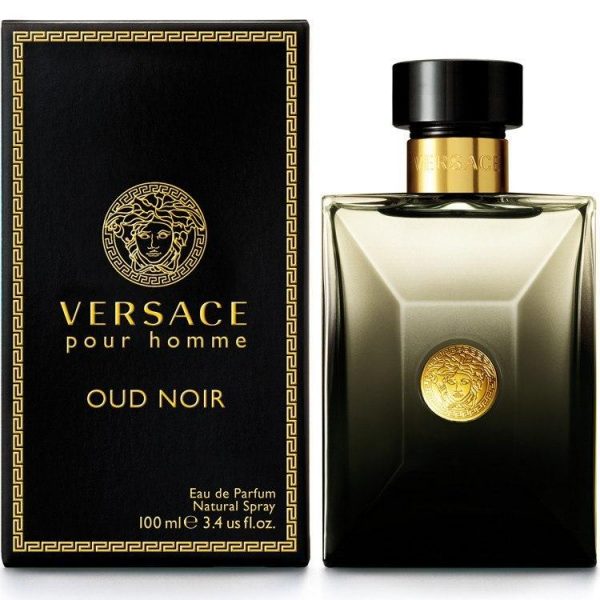 Versace Oud Noir 100 ML Eau de Parfum Spray ורסצ'ה אוד שחור א.ד.פ 100 מ"ל בושם לגבר