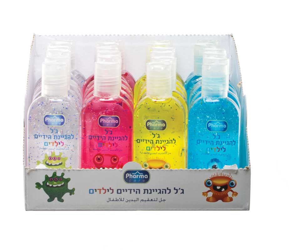 פארמה קאר ג ל אלכוהול צבעוני לילדים( 4גוונים)