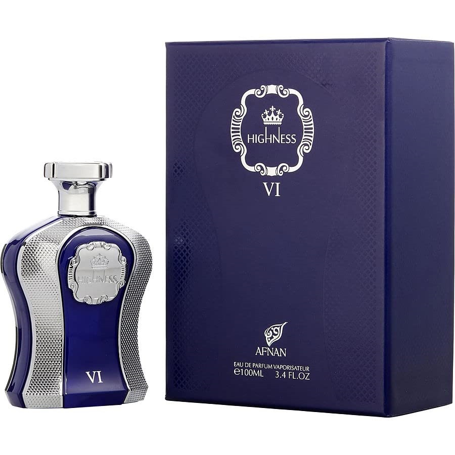 Afnan His Highness VI Blue EDP For Men 100 ML אפנאן הינס 6 כחול בושם לגבר אדפ 100 מל