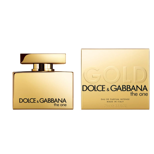 D&G The One Gold Intense EDP For Women 75 ML דולצ'ה וגבאנה דה וואן גולד אינטנס אדפ לאישה 75 מ"ל