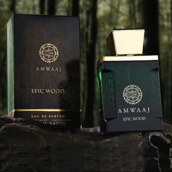 Fragrance World Intro Amwaaj Epic Wood Unisex EDP 100 ml פרגרנס וורלד בושם יוניסקס