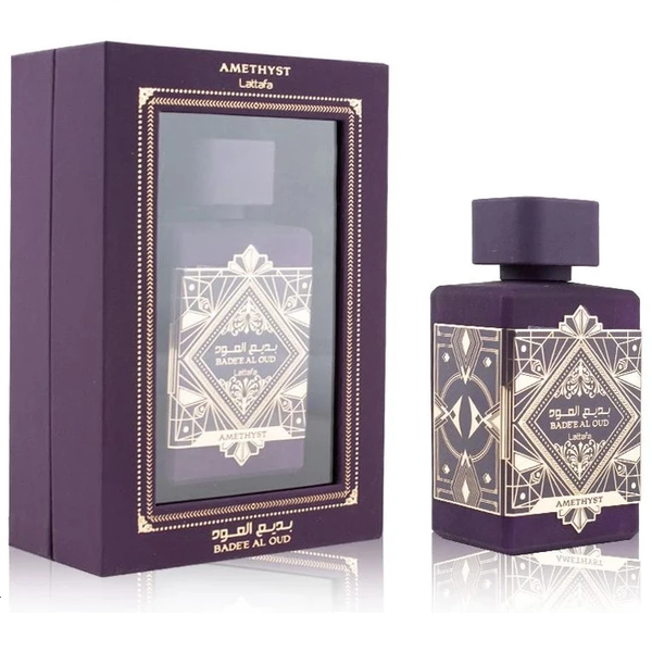 Lattafa Amethyst Badee Al Oud Unisex EDP 100 ml לטאפה באדי אל אוד אמטיסט אדפ יוניסקס 100 מ"ל