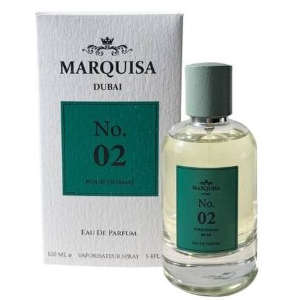 Marquisa Dubai No. 02 Pour Homme EDP 100 ml מרקיזה דובאי מספר 2 אדפ לגבר 100 מ"ל