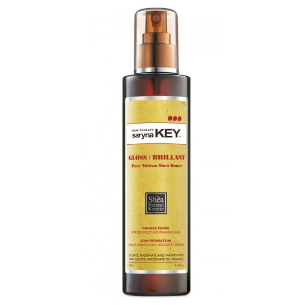 Saryna Key Pure African Shea Gloss Damage Repair Gloss 250 ml סרינה קיי שיער יבש ופגום - ספריי גלוס 250 מ"ל