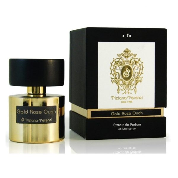 Tiziana Terenzi Gold Rose Oudh Unisex Extrait De Parfum 100 ml טיזיאנה טרנזי טרנזי גולד רוז אוד בושם יוניסקס אדפ 100מ"ל