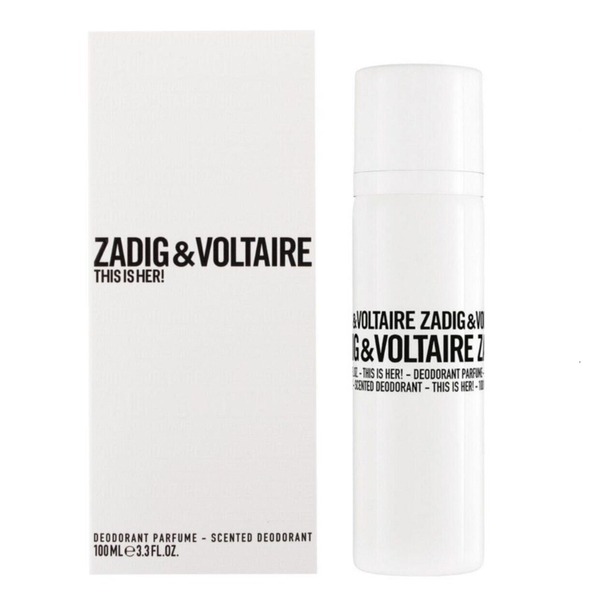 Zadig & Voltaire This Is Her Deodorant 100 ml דאודורנט ספריי בניחוח הבושם האייקוני לאישה מבית זדיג אנד וולטר 100 מ"ל
