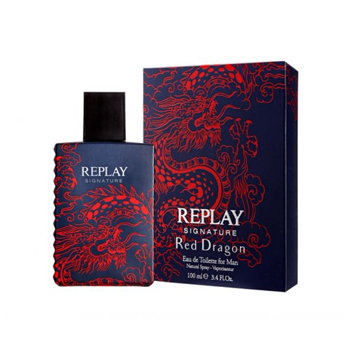 סיגנטור רד דרגון אדט לגבר 100 מ"ל - ריפליי Replay - Signature Red Dragon EDT For Men 100ML