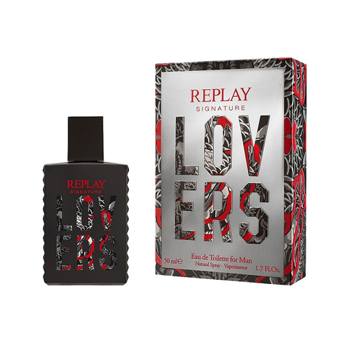 סיגנטור לאברס אדט לגבר 100 מ"ל - ריפליי Replay - Signature Lovers EDT For Men 100ML