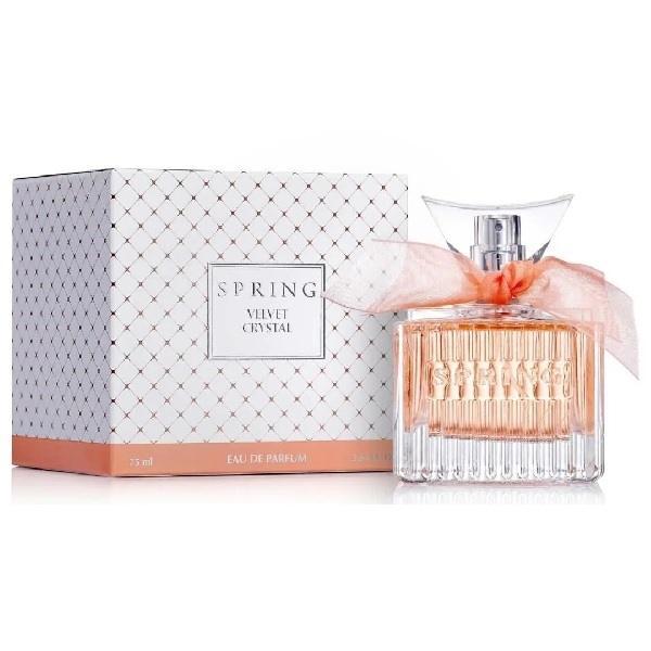 Spring Velvet Crystal Eau de Parfum 75 ml בושם ספרינג ולווט קריסטל לאישה אדפ 75 מ"ל