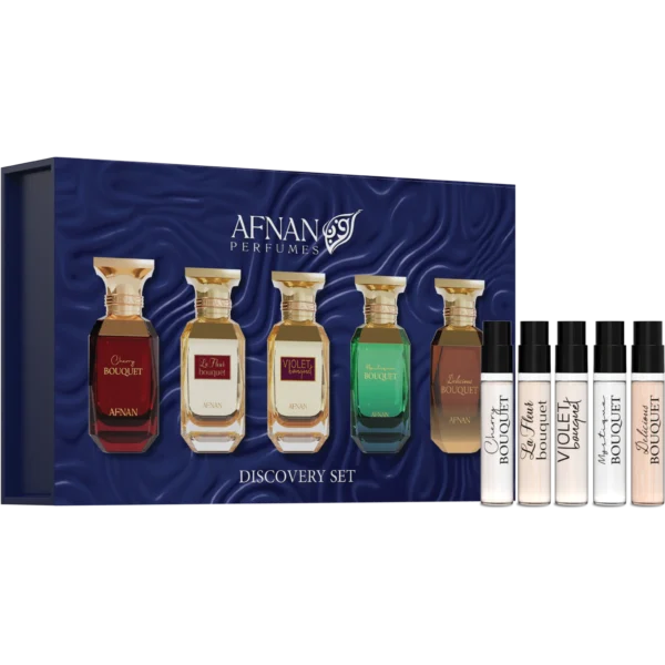 Afnan Bouquet Discovery Set 5 X 2 ml אפנאן סט בוקט דוגמיות אדפ 2 *5 מל