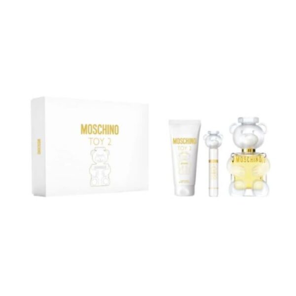 Moschino Toy 2 Women Set EDP 100 ml + 10 ml And Body Lotion 100 ml מוסקינו טוי 2 מארז 3 חלקים אדפ לאישה 10+100 מ"ל + קרם גוף 100 מ"ל