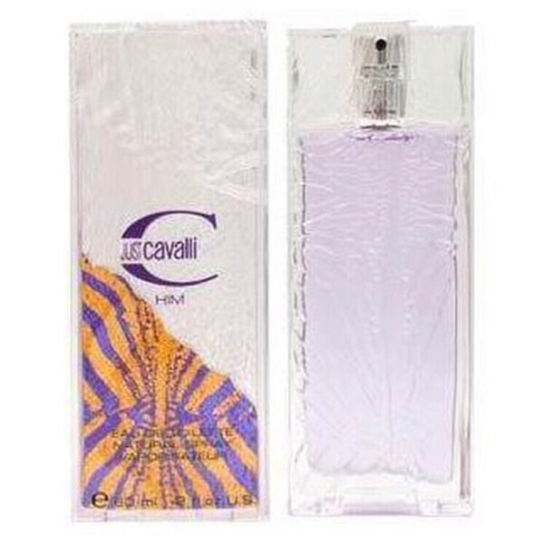 Roberto Cavalli Just Cavalli Him Men Eau De Toilette Spray 60 ML ג'סט קוואלי אדט לגבר 60 מ"ל רוברטו קוואלי