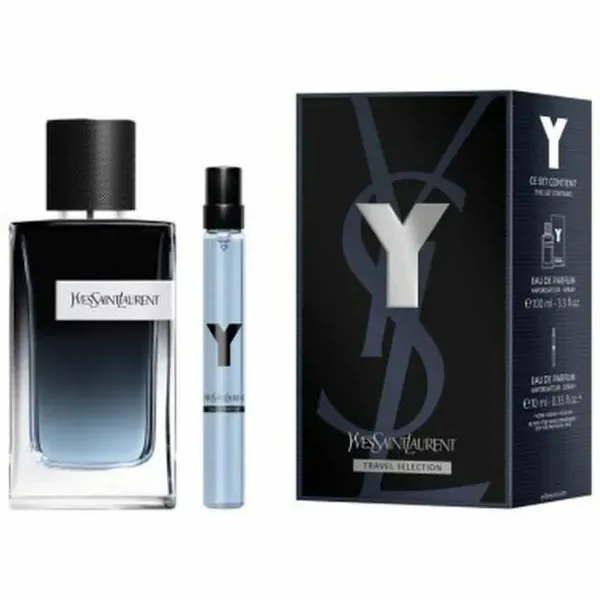 Yves Saint Y Set EDP 100 ML & Travel Spray 10 ml איב סאן לורן וויא מארז 2 חלקים אדפ לגבר 100 מ"ל + בושם מוקטן 10 מ"ל