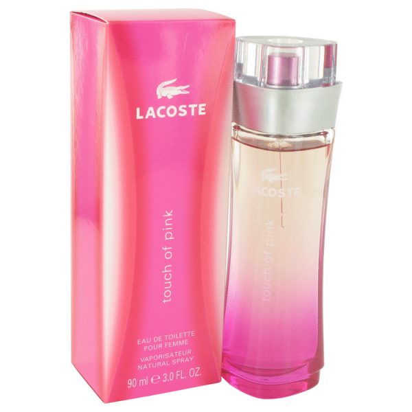 Lacoste Touch Of Pink 90 ml Eau de Toilette לה קוסט טאצ' פינק אדט 90 מ"ל בושם לאישה
