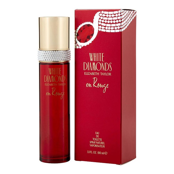 Elizabeth Taylor White Diamonds En Rouge Women Eau De Toilette 100 ML Damaged Box אליזבת טיילור וויט דיימונדס אן רוג' אדט לאישה 100 מ"ל