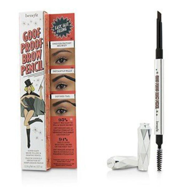 Benefit Ladies Goof Proof WARM BLACK BROWN Pencil Easy Shape & Fill 05 Deep Makeup בנפיט עפרון גבות גוף פרוף 05 דיפ