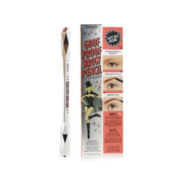 Benefit Ladies Goof Proof NEUTRAL Brow Pencil Easy Shape & Fill 4.5 Deep Makeup בנפיט עפרון גבות עפרון גבות גוף פרוף 4.5