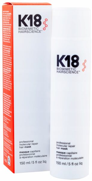 K18 Professional Molecular Repair Hair Mask 150 ml מסכת שיער לתיקון ושיקום מולקולרי ללא שטיפה נפח 150 מ"ל K18