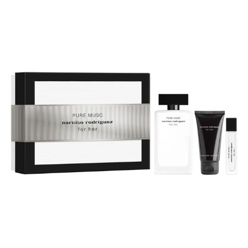 Narciso Rodriguez For Her Pure Musc Set EDP 100 ML & EDP Travel Bottle 10 ML & Body Lotion 50 ML