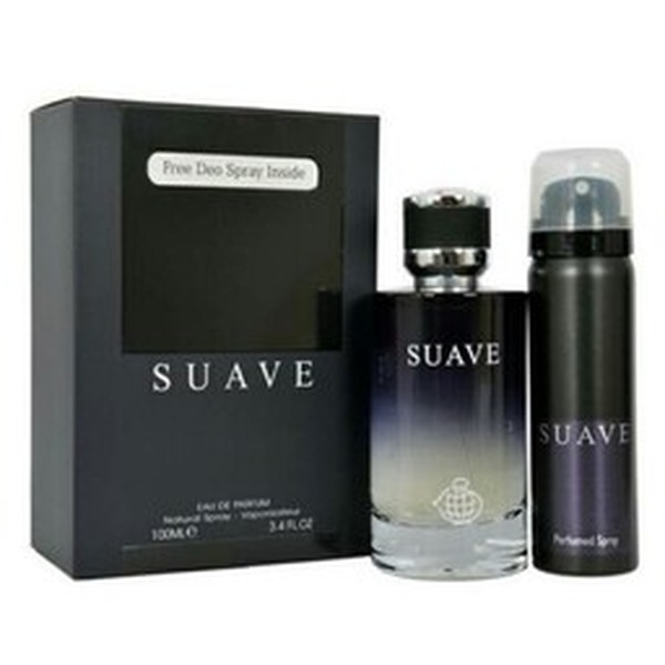 Fragrance World Suave Men Eau De Parfum Spray 100 ml & Deo Spray פרגרנס וורלד סואב אדפ לגבר 100 מ"ל + דאודורנט