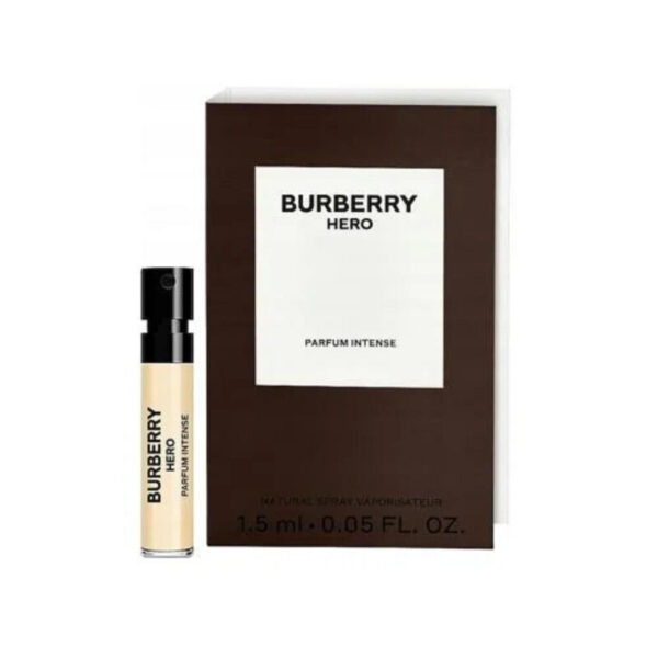 Burberry Hero Intense Parfum Men Vial 1.5 ml דוגמית ברברי הירו פרפיום לגבר 1.5 מ"ל