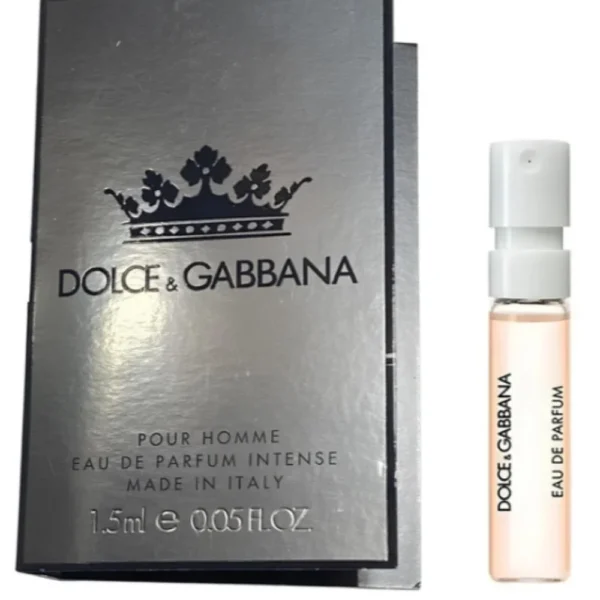Dolce and Gabbana Men King Intense Eau de Parfum Spray 1.5 ml Vial דולצ'ה גאבנה קינג אינטנס 1.5 מ"ל דוגמית