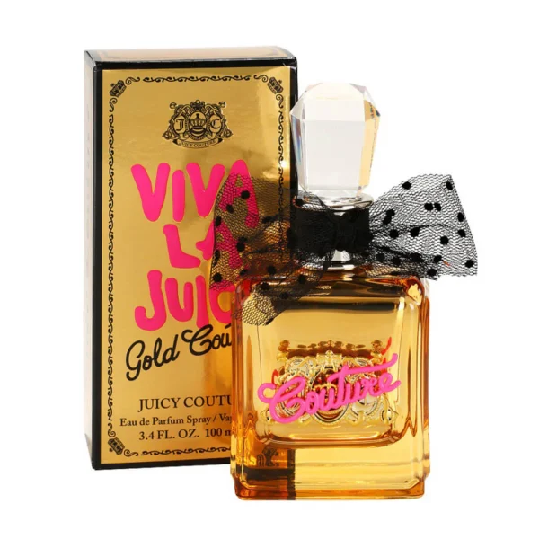Juicy Couture Viva La Juicy Gold 100 ml Eau de Parfum for Women Tester ג'וסי קוטור ויוה לה ג'וסי גולד א.ד.פ 100 מ''ל