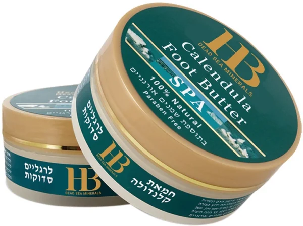 Health Dead Sea Minerals הלת אנד ביוטי חמאת קלנדולה לרגליים סדוקות 100 גרם