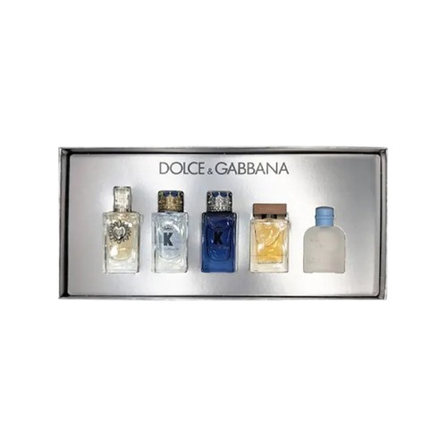 Dolce & Gabbana Men's Mini Set Men Mixed (EDP + EDT) 5 ml Gift Set דולצ'ה וגבאנה מנס מיני סט לגברים 5 יחידות מעורב (אדפ+ אדט) 5 מ״ל כל אחד